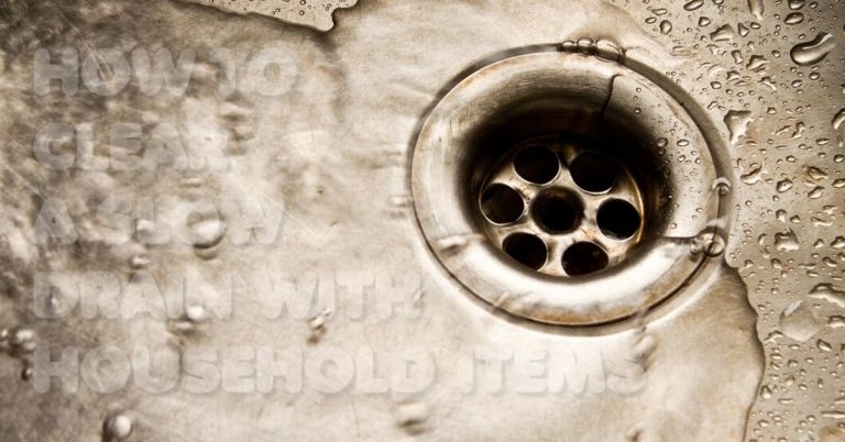How to Clear a Slow Drain with Household Items